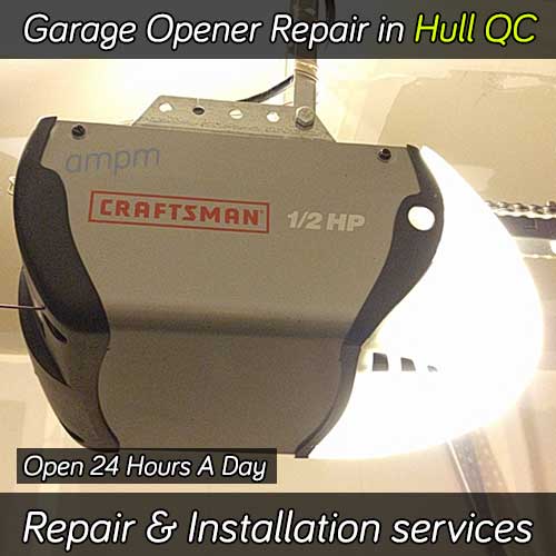 Garage door opener repair services in Hull Quebec